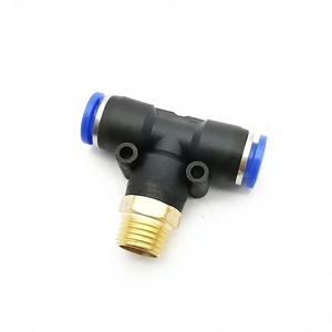 Conector Rápido Neumático en Forma de T PB Air, Conexión a Presión para Manguera/Tubo de 4-16 mm DE, Rosca Macho M5 1/8"-3/4" BSP, Marca YIIDNN, 6 Meses de Garantía - Product Image 3