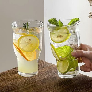 400ml Retro miệng rộng trong suốt thực phẩm an toàn tái sử dụng cốc cà phê thủy tinh cho trái cây trà đá mỹ cà phê Soda & nước lấp lánh - Product Image 4