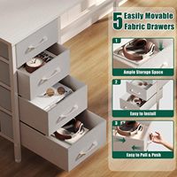 Bureau de bureau à domicile réversible 5 tiroirs de rangement en tissu métallique lumières LED prises de courant conception portable pliable pour les jeux sur ordinateur