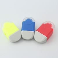 Taille-crayon portable standard personnalisé 3 couleurs avec fonction gomme Chine Zhejiang