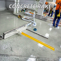 Outils de construction industrielle, râteaux à béton, outils d'assemblage en aluminium anodisé doré bleu, OEM/ODM