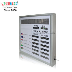 Tablero de tipo de cambio de moneda, muestra de alto brillo, señal de tipo de cambio de moneda para empresa bancaria - Product Image 6