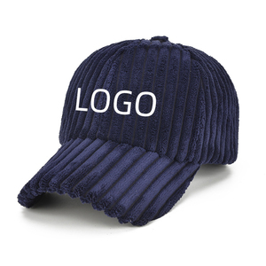 หมวกผ้าฝ้ายผู้ชายหมวกลำลองสำหรับผู้ชายปรับได้สีดำปักผ้ากำมะหยี่ - Product Image 4