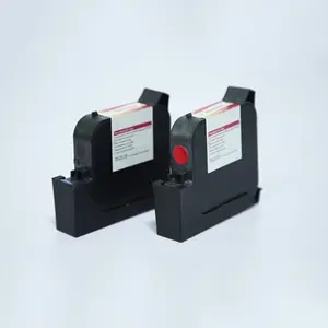 Incode Hot Koop 12.7 Mm Maat Zwart Solvent Quick Sneldrogende Inkt Cartridge Voor Handheld Inkjet Printer