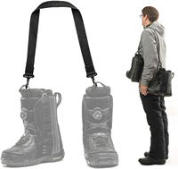 Accessoires d'hiver Sac à chaussures de ski/snowboard avec sangle de transport facile sur l'épaule pour adultes confort mains libres