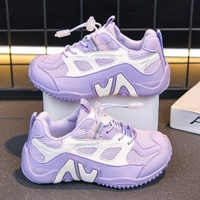 Chaussures de course légères et respirantes en maille pour enfants, baskets mi-mollet pour garçons et filles, semelle extérieure en caoutchouc, bande élastique, confortables
