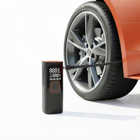 Compresseur d'air portable pour voiture, gonfleur de pneus avec surveillance de la pression des pneus, 5 modes prédéfinis, 101-150 PSI, écran LED, ABS