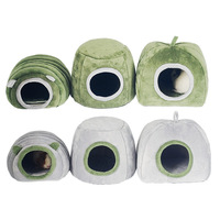 Lit pour animaux de compagnie de petite taille, lit chaud pour chat, motif imprimé, pour cochons d'Inde, chinchillas, hamsters, chats, maison d'intérieur