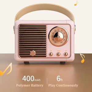 Enceinte <span class=keywords><strong>sans</strong></span> fil rétro HM11 avec horloge RGB, AirPlay, mini radio portable de bureau en plastique, cadeau, pour l'extérieur - Product Image 5