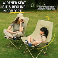 Mydays Chaise pliante d'extérieur portable pour camping, pêche, chaise de réalisateur, chaise de plage, chaise lune