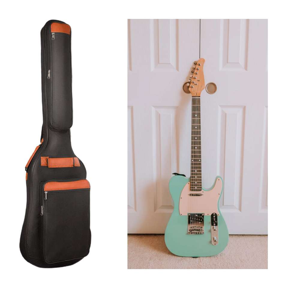 Oxford Cloth Electric & Acoustic Guitar Backpack Case Waterproof Fabric Instrument Case for Bass Guitar