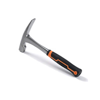 Marteau de maçon en acier forgé monobloc, marteau à burin monobloc, poignée antidérapante en TPR, personnalisation OEM ODM disponible