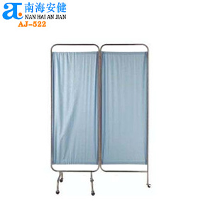 AJ-521 <span class=keywords><strong>Biombo</strong></span> De Tres Hojas Cromado Mca! Obstétrica hospital pantalla plegable - Product Image 3