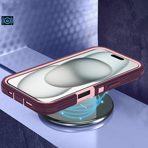 Tốt Nhất Người Bán Robot Hậu Vệ Cứng Điện Thoại Di Động Trường Hợp Đối Với iPhone 16 16 Pro 16 Pro Max Trường Hợp Bao da Vành Đai Clip Armor Cover Quay Lại Trường Hợp - Product Image 5