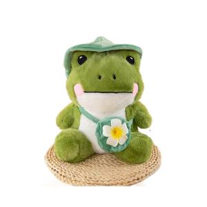 Nuovo Simpatico Peluche a Forma di Rana con Cappello, Super Morbido con Imbottitura in Cotone PP, Antistress, Disponibile in Taglie Grandi e Piccole, Regalo per Bambini - Product Image 5