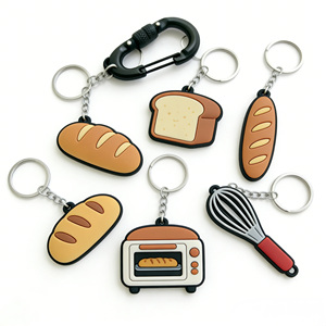 Llavero de PVC Suave con Logotipo Personalizado, Efecto 2D 3D, Anillo de Goma de 4mm de Grosor, Anillo Metálico - Product Image 3