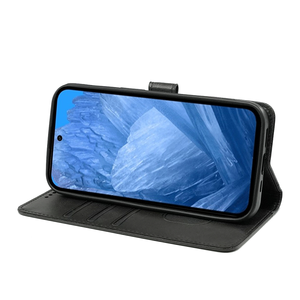 Le plus récent étui de support de carte portefeuille en cuir pour <span class=keywords><strong>Google</strong></span> Pixel 9 8 7 Pro 8A 7A 6A Folio Flip Book Cover - Product Image 4