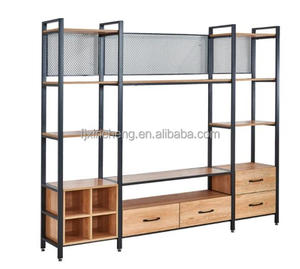<span class=keywords><strong>Estantería</strong></span> Marco de metal PB <span class=keywords><strong>Cajones</strong></span> múltiples para sala de estar Dormitorio Soporte de TV - Product Image 6