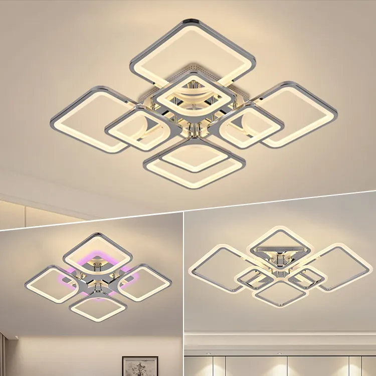 Design Ceiling Lights Modern Decorative Smart Lighting Chandeliers Living Room Bedroom Office Acrylic LED Ceiling Lamp