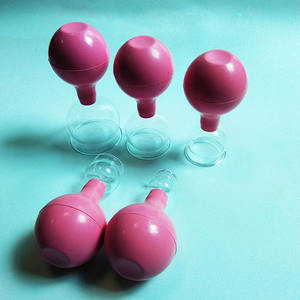 OEM ODM fornitore bulbo di gomma massaggio del corpo del viso sottovuoto tazza miofasciale giapponese coppettazione Set di vetro - Product Image 5