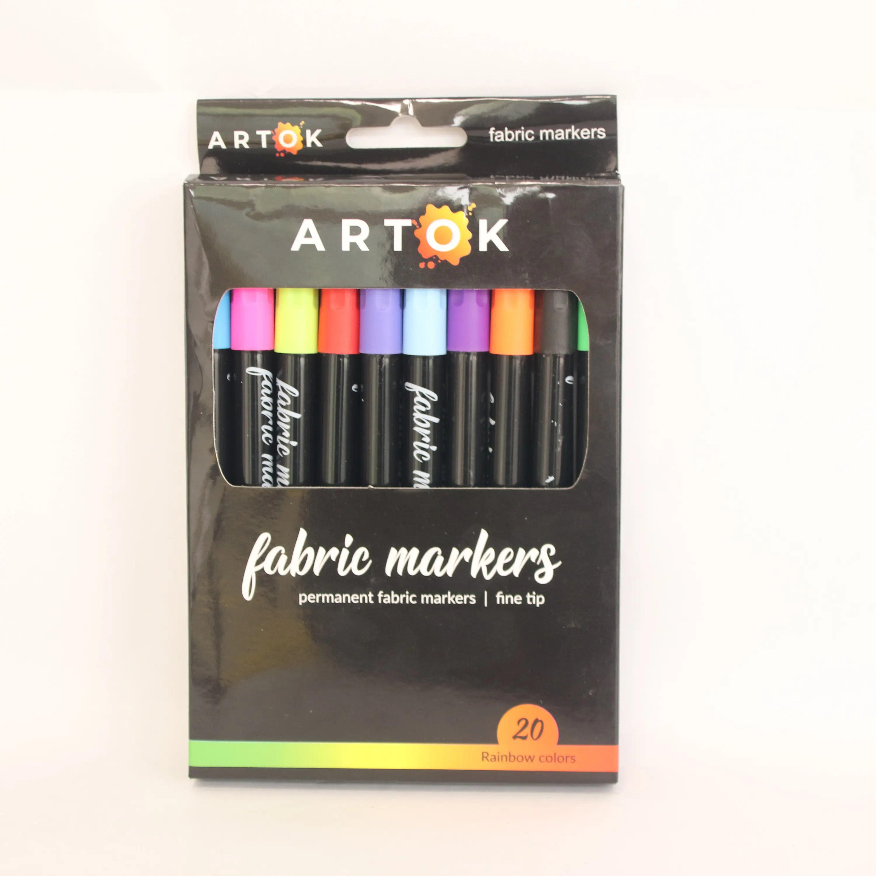 Amazon hot Sale 20pcs Color Marker Pens and Fabric Marker Pens for T-shirt Drawing