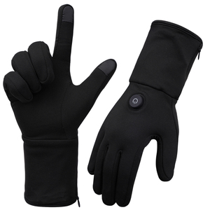 Longue manchette personnalisée à séchage rapide tissu coupe-vent intérieur en peluche trois vitesses réglable chauffage écran tactile conception gants chauffants - Product Image 1