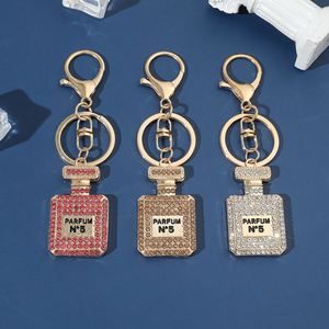 Llavero de Metal con Colgante Redondo de Cristal de Lujo, Amuleto de Brújula Esmaltado Personalizado de Estilo Vintage, Perfecto para Regalo - Product Image 5