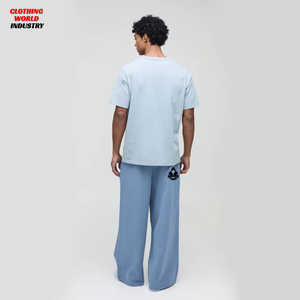 Pantalon baggy personnalisé pour homme 100% coton, uni, avec cordon de serrage, coupe ample, effet usé, style streetwear, avec poches - Product Image 5