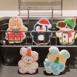 Paños <span class=keywords><strong>de</strong></span> Cocina <span class=keywords><strong>de</strong></span> Pulpa <span class=keywords><strong>de</strong></span> Madera con Dibujos Animados <span class=keywords><strong>de</strong></span> Comida Rápida, Reutilizables, Comprimidos, con Diseño <span class=keywords><strong>de</strong></span> <span class=keywords><strong>Hamburguesa</strong></span>, Papas Fritas y Queso - Product Image 5