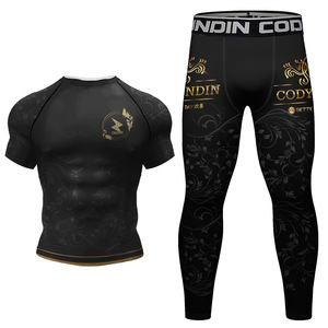 เสื้อแรชการ์ดแขนยาวสำหรับผู้ชาย เสื้อผ้าป้องกันแสงแดด ชุดว่ายน้ำสำหรับนักโต้คลื่น ชุดดำน้ำ - Product Image 6