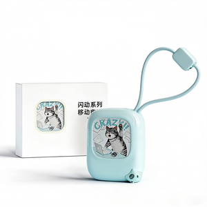พาวเวอร์แบงค์การ์ตูนอนิเมะขนาดเล็ก 10000mAh สายในตัว ชาร์จเร็ว 22.5W แบตเตอรี่ลิเธียมโพลิเมอร์ เครื่องชาร์จพกพา Type-C - Product Image 1