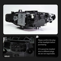 Lampu Depan LED CREULI Spoon Flowing Turn Signal untuk BMW Seri 3 F30 2012-2019 Proyektor DRL Plug & Play