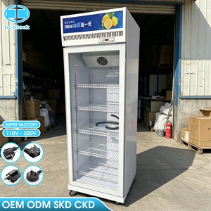 Réfrigérateur commercial vertical à porte unique 388L OEM/ODM, grande capacité, refroidissement par air, sans givre, pour boissons - Product Image 3