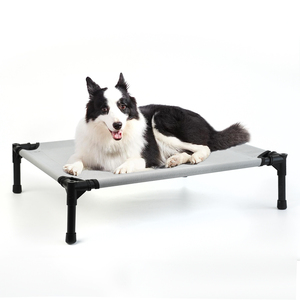 Cama para perros al aire libre con dosel, cama elevada para perros con dosel extraíble, cuna para mascotas elevada de refrigeración portátil exterior para perros - Product Image 5