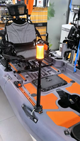 Lampe LED télescopique Yak Outdoors pour kayak, avec connecteur à dégagement rapide, portable, pour signalisation marine et éclairage de conduite