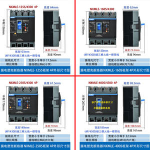 เบรกเกอร์วงจรไฟฟ้าแบบแม่เหล็กและความร้อนชนิดเคสขึ้นรูปทองแดงสามเฟส Chint NXMLE สำหรับงานอุตสาหกรรม พร้อมคุณสมบัติป้องกันไฟรั่ว - Product Image 3