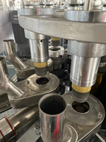Machine de fabrication de gobelets en papier pour café entièrement automatique à grande vitesse Yongbo 150 pcs/min, avec pompe PLC, pour petites entreprises