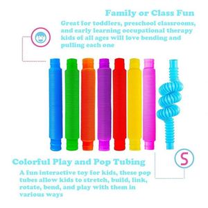 Tubos Sensoriales de Plástico Duradero y No Tóxico, Juguetes Antiestrés para el Aula, Terapia de Alivio del Estrés, Juguetes para Niños con TDAH y Autismo, TOYSRUNNER EN71 - Product Image 3