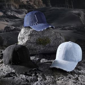 Make <strong>Old</strong> Ripped Baseball Personality <strong>Street</strong> Trend Soft Top Korean Style Couple Casual All-Matching Peaked Cap - Product Image 3