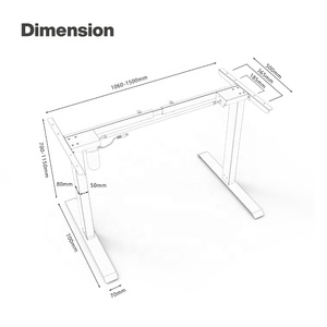 Điện Chiều cao tăng điều chỉnh ngồi để đứng lên đứng máy tính cơ giới bàn - Product Image 2
