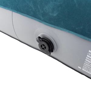 Matelas pneumatique de voyage moderne pliable confortable en PVC pour l'extérieur, lit d'air de camping double avec pompe à pied intégrée - Product Image 3