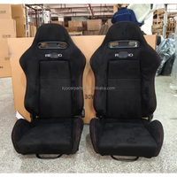 Support latéral universel en acier inoxydable chromé pour sièges baquets sport en fibre de carbone Bride Recaro OMP