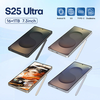 OEM 2024 S25Ultra 5G Smartphone 16GB + 1TB tam LCD ekran büyük cep telefonu ChatGPT4.5 LTE ROM küresel sürümü ile