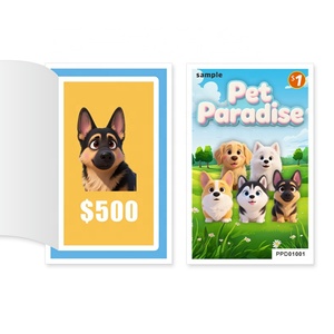 Boletos con Lengüeta Desprendible Personalizados de Fábrica, Impresión Digital en Papel Couché CMYK con Ventana y Diseño de Dibujos Animados - Product Image 1