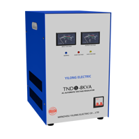Stabilisateur de tension monophasé 8 kVA SVC AVR TND de type pointeur, personnalisable pour applications résidentielles et commerciales