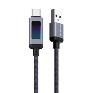Cable de alimentación Somostel Wholesales de 3.3 pies (1 m) con carga rápida y transferencia de datos de alta velocidad, carcasa de aluminio con LED multicolor Phantom, USB - Product Image 1