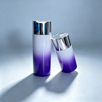 Flacon cosmétique rond en plastique PET vide de 120 ml à 300 ml avec couvercle en PP et pulvérisateur à pompe pour lotion, shampoing, crème pour les yeux