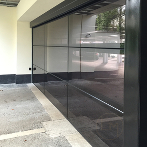Porte de <span class=keywords><strong>Garage</strong></span> contemporain personnalisée en aluminium, miroir contemporain, 8x7 9x7 16x7, <span class=keywords><strong>Auto</strong></span> intelligent - Product Image 2