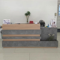 Bureau de réception extensible de style minimaliste moderne Liyu, comptoir en bois massif pour salon, hôtel, hôpital, prix