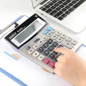 Baoke 12 Digit Lcd Display Electronic Scientific Calculator Custom Financial Desktop Calculator